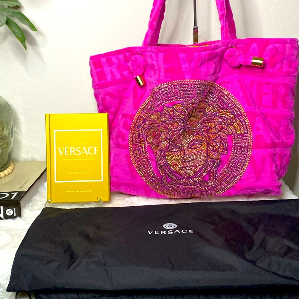 Versace Crystal Icon Towel Tote